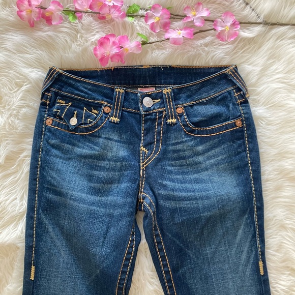 ❤️SOLD❤️True Religion Brand Jeans Dark Wash Bootcut Size 27 EUC - Picture 4 of 9